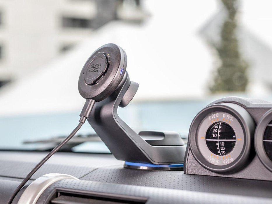 QuadLock Car Mount for all Phone Mounts - blue base-Voltaire Cycles