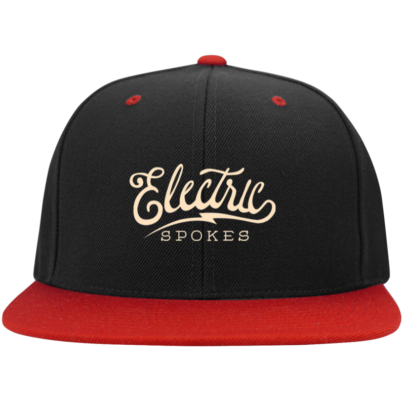 Voltaire Cycles Flat Bill High-Profile Snapback Hat-Voltaire Cycles