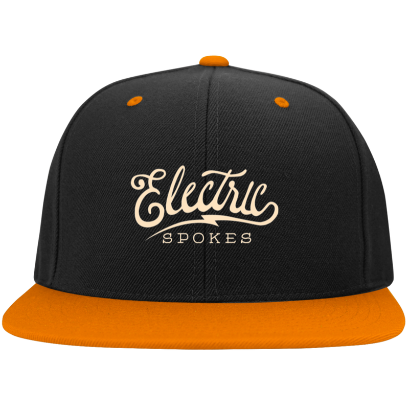Voltaire Cycles Flat Bill High-Profile Snapback Hat-Voltaire Cycles