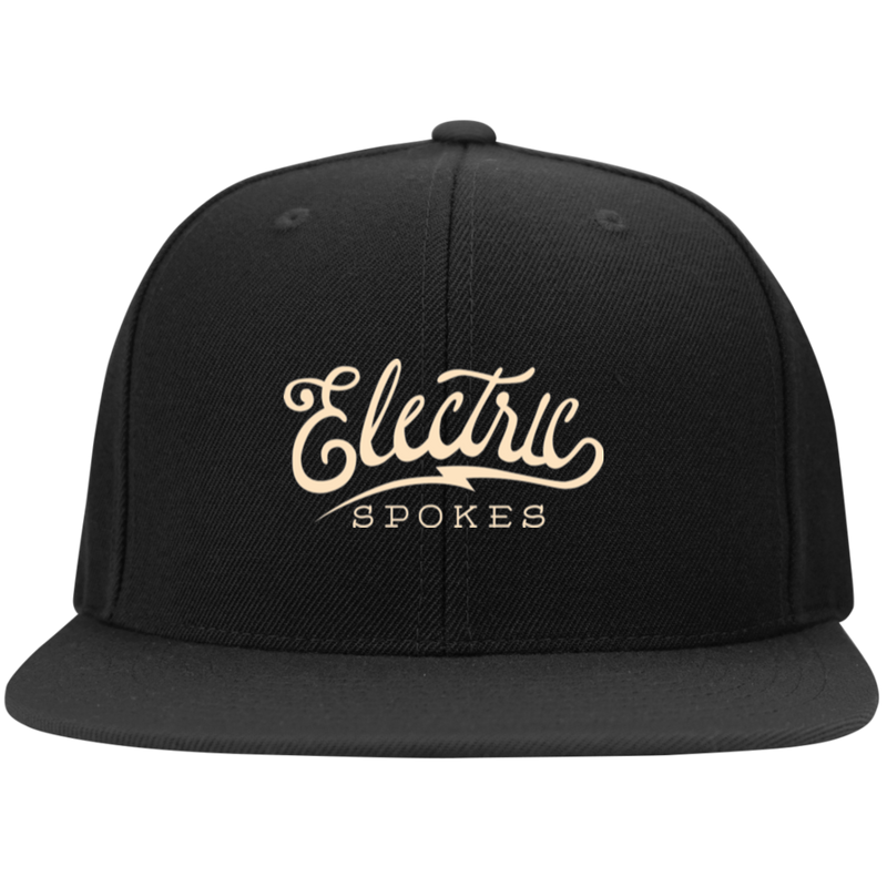 Voltaire Cycles Flat Bill High-Profile Snapback Hat-Voltaire Cycles