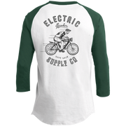 The Voltaire Cycles Baseball T-Shirt-Voltaire Cycles