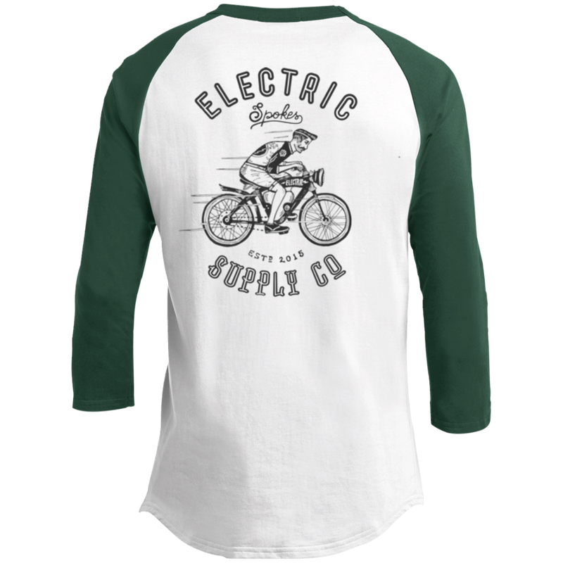 The Voltaire Cycles Baseball T-Shirt-Voltaire Cycles