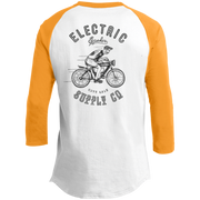 The Voltaire Cycles Baseball T-Shirt-Voltaire Cycles