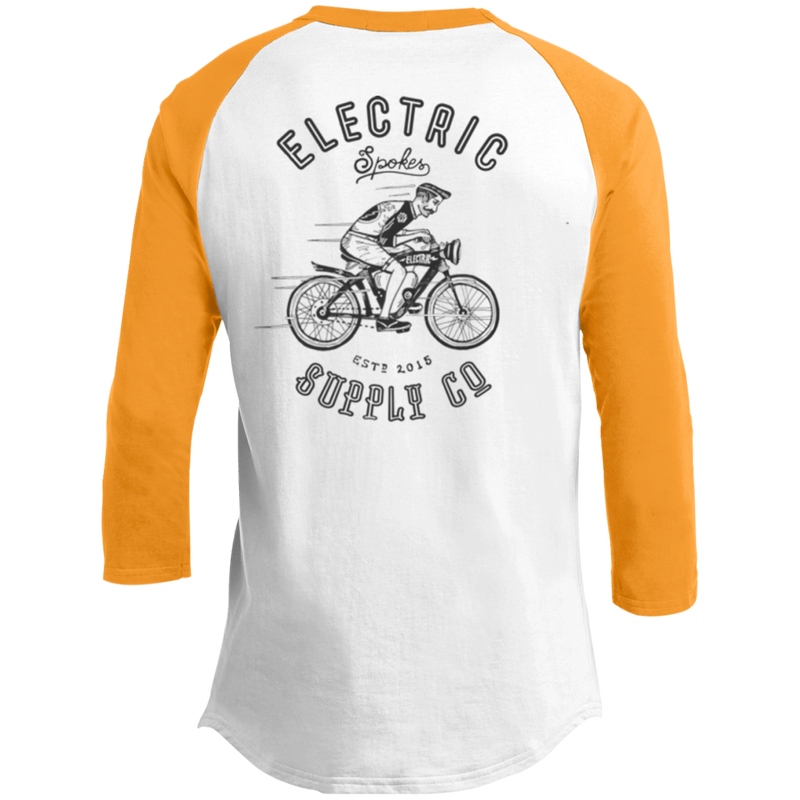 The Voltaire Cycles Baseball T-Shirt-Voltaire Cycles