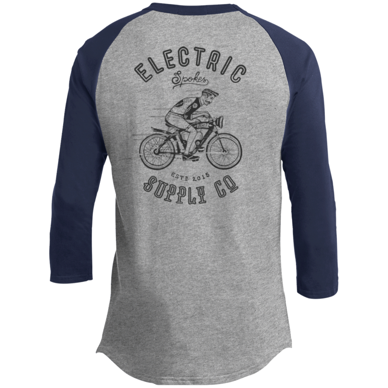 The Voltaire Cycles Baseball T-Shirt-Voltaire Cycles
