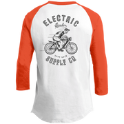 The Voltaire Cycles Baseball T-Shirt-Voltaire Cycles
