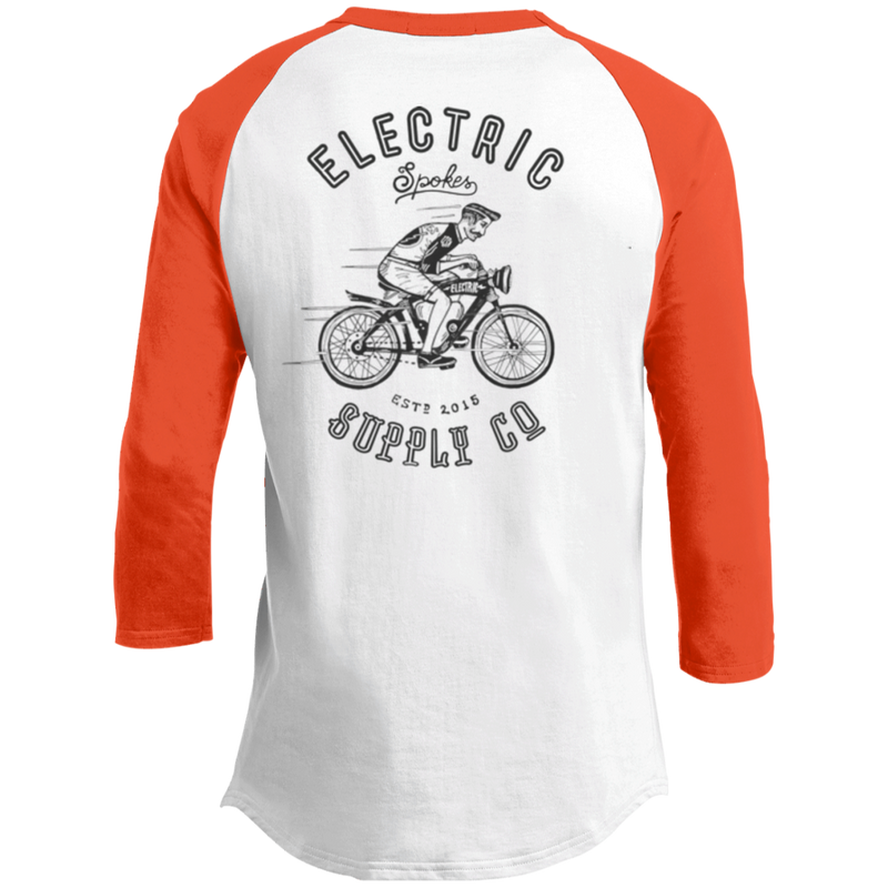 The Voltaire Cycles Baseball T-Shirt-Voltaire Cycles