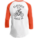 The Voltaire Cycles Baseball T-Shirt-Voltaire Cycles
