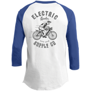 The Voltaire Cycles Baseball T-Shirt-Voltaire Cycles