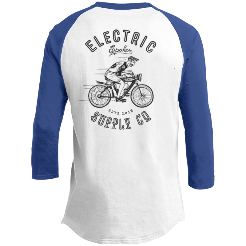 The Voltaire Cycles Baseball T-Shirt-Voltaire Cycles