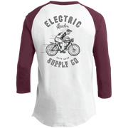 The Voltaire Cycles Baseball T-Shirt-Voltaire Cycles
