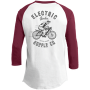 The Voltaire Cycles Baseball T-Shirt-Voltaire Cycles
