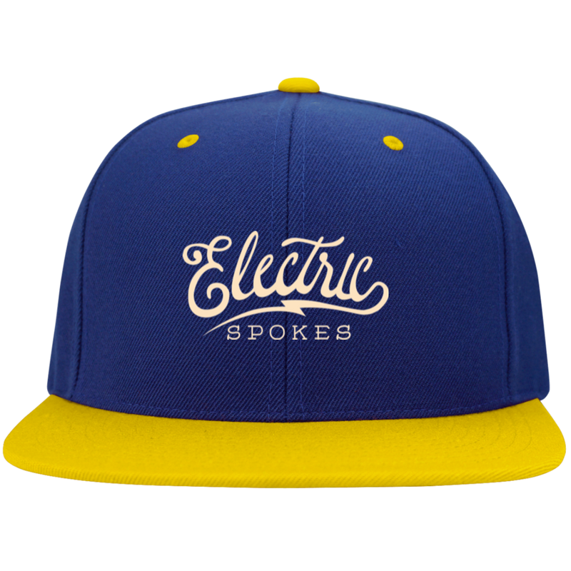 Voltaire Cycles Flat Bill High-Profile Snapback Hat-Voltaire Cycles