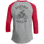 The Voltaire Cycles Baseball T-Shirt-Voltaire Cycles