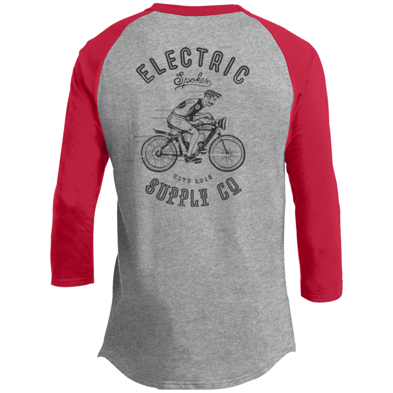 The Voltaire Cycles Baseball T-Shirt-Voltaire Cycles