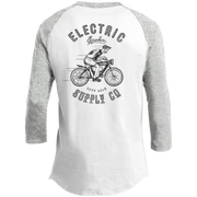 The Voltaire Cycles Baseball T-Shirt-Voltaire Cycles