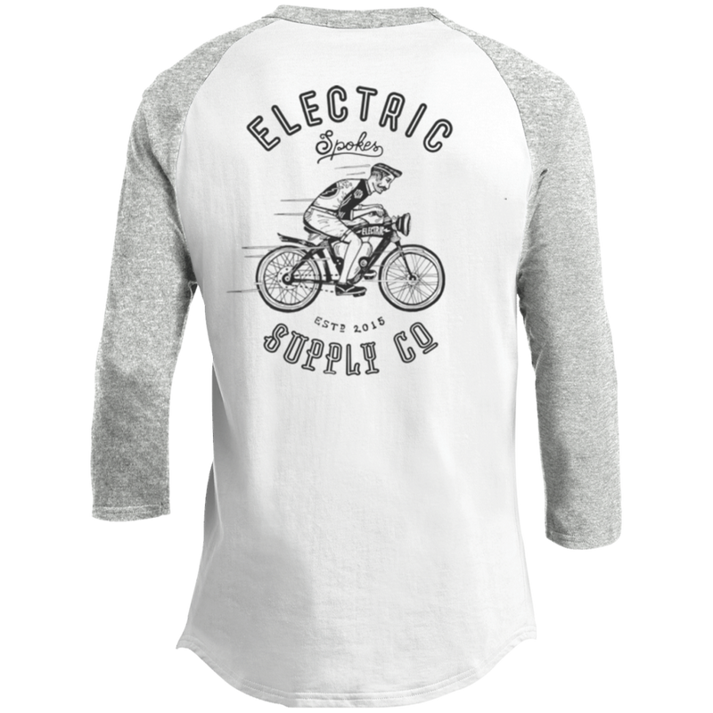 The Voltaire Cycles Baseball T-Shirt-Voltaire Cycles