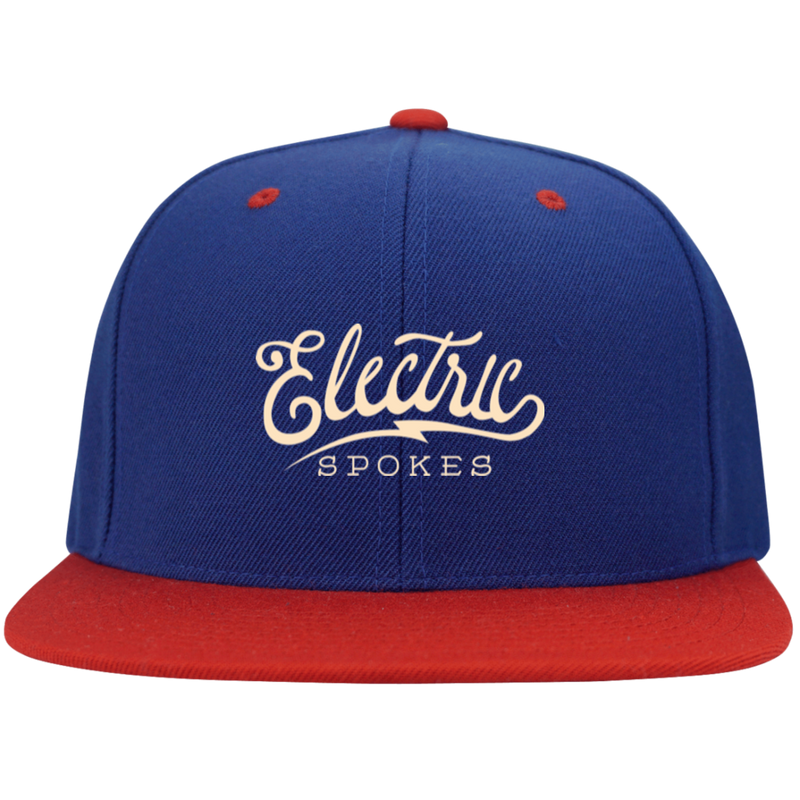Voltaire Cycles Flat Bill High-Profile Snapback Hat-Voltaire Cycles