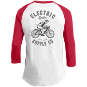 The Voltaire Cycles Baseball T-Shirt-Voltaire Cycles