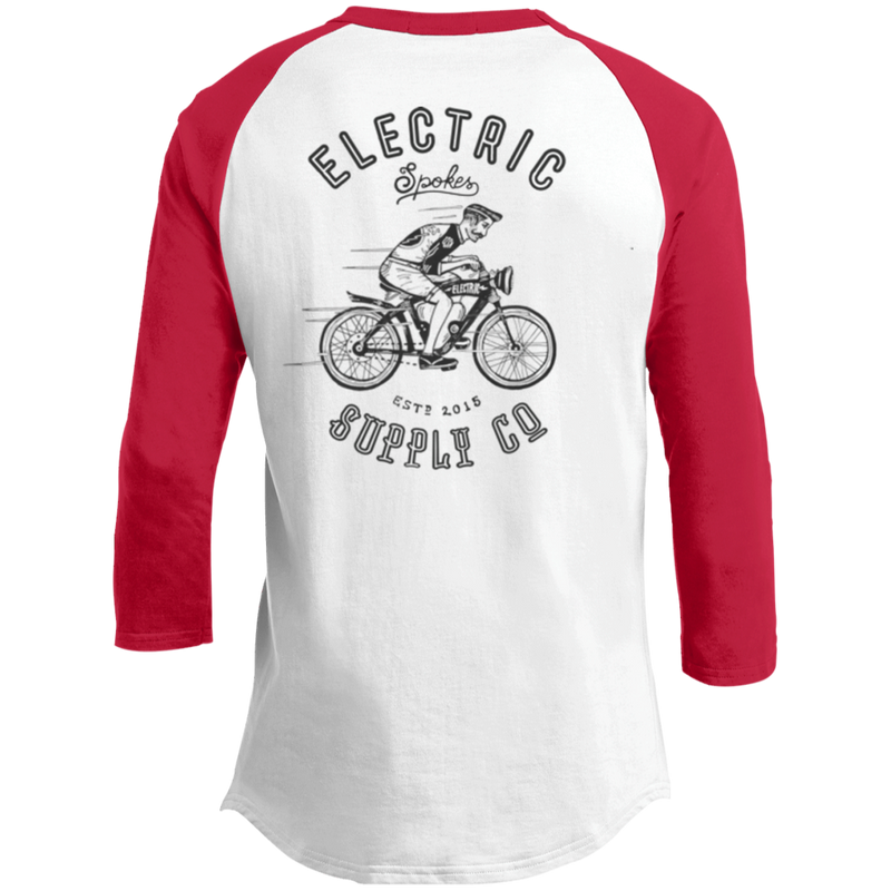 The Voltaire Cycles Baseball T-Shirt-Voltaire Cycles