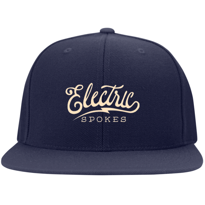 Voltaire Cycles Flat Bill High-Profile Snapback Hat-Voltaire Cycles