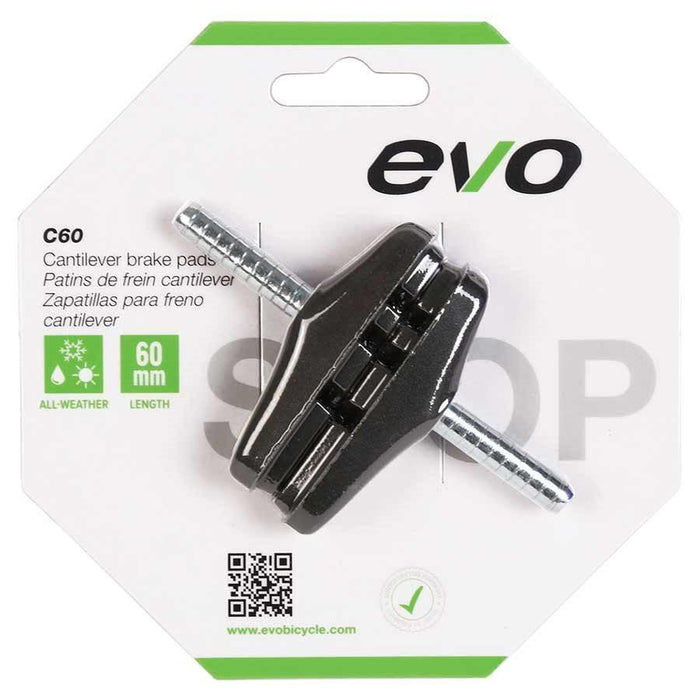 EVO, C60, Cantilever brake pads, 60mm, Threadless post-Voltaire Cycles