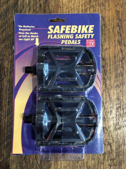 Safebike Flashing Safety Bike Pedals - No Batteries Required-Voltaire Cycles