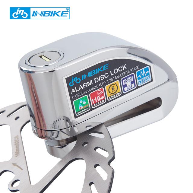 INBIKE Waterproof Bike Alarm Disc Lock Anti-theft Brake Disc Security Alarm-Voltaire Cycles