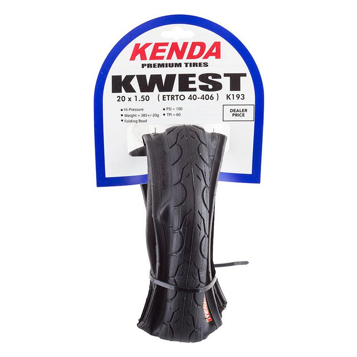 Kenda Kwest Bicycle Tire 20 x 1.50 Foldable-Voltaire Cycles