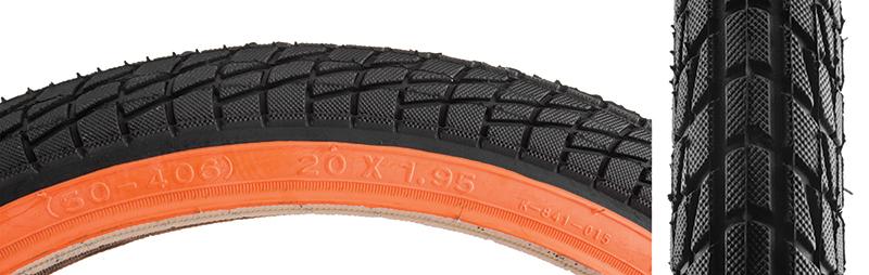 Kenda Kontact Orange Sidewall 20 x 1.95 BMX Bike Tire-Voltaire Cycles