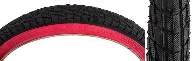 Kenda Kontact Red Sidewall 20 x 1.95 BMX Bike Tire-Voltaire Cycles