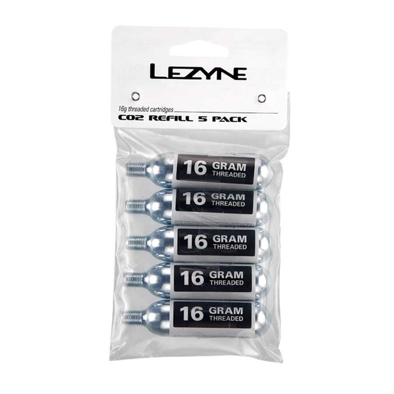 Lezyne C02 Cartridge 5-Pack - for Lezyne Pumps-Voltaire Cycles