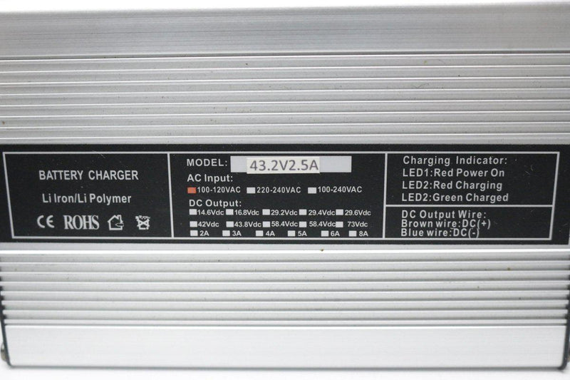 E-Bike Fan-Cooled Battery Charger - for 36v Lithium-Ion Batteries-Voltaire Cycles