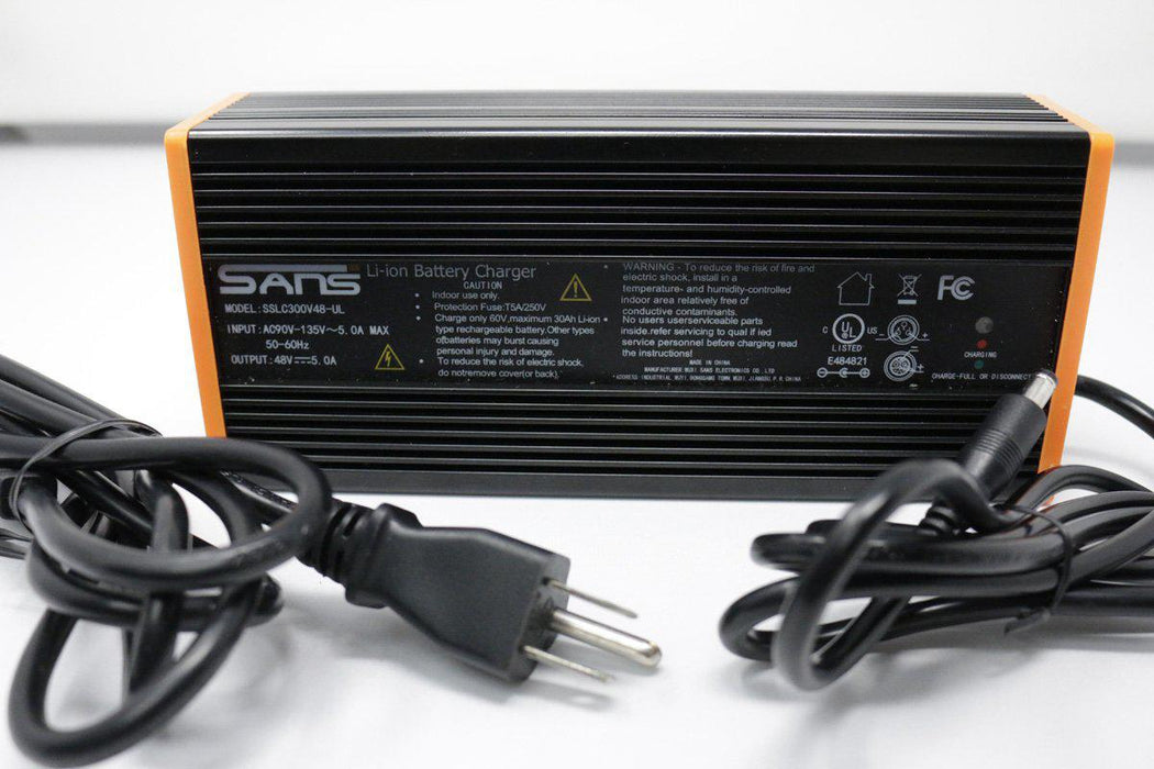 Fast Charger - 48v 5.0a E-Bike Battery Speed Charger with Coaxial Connector-Voltaire Cycles