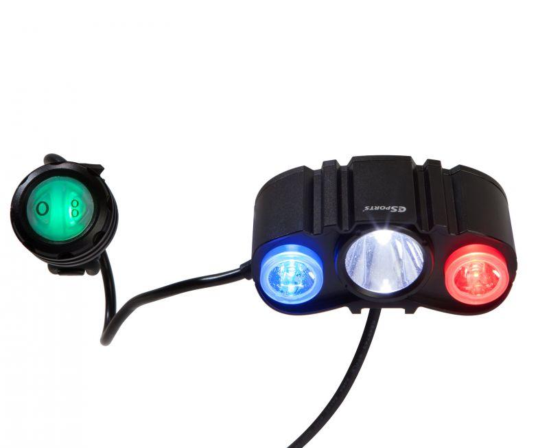C3Sports MaxPatrol-600 DLX FRONT Police Bike Light-Voltaire Cycles