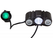 C3Sports MaxPatrol-600 DLX Combo Police Bike Light Set - Front & Rear-Voltaire Cycles