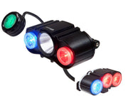 C3Sports MaxPatrol-600 DLX Combo Police Bike Light Set - Front & Rear-Voltaire Cycles