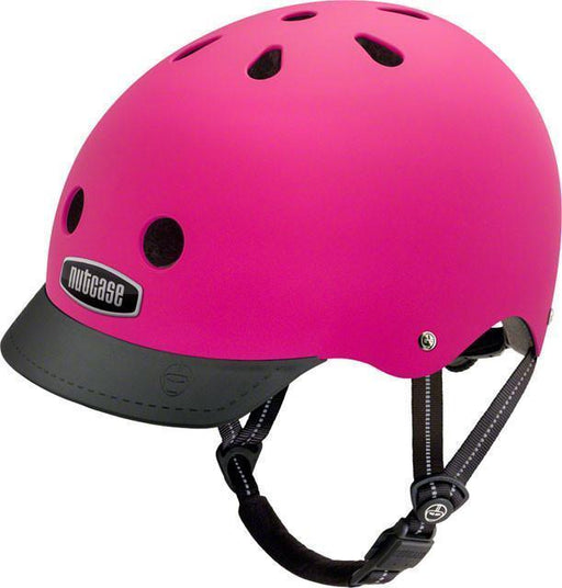 Nutcase Street Helmet: Fuchsia Matte MD-Voltaire Cycles