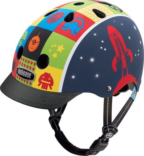 Nutcase Little Nutty Helmet: Space Cadet Matte Street Helmet-Voltaire Cycles