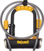 OnGuard Pitbull Mini Double Team U-Lock 3.5" x 5" with 4' x 10mm coated cable Black/Yellow-Voltaire Cycles