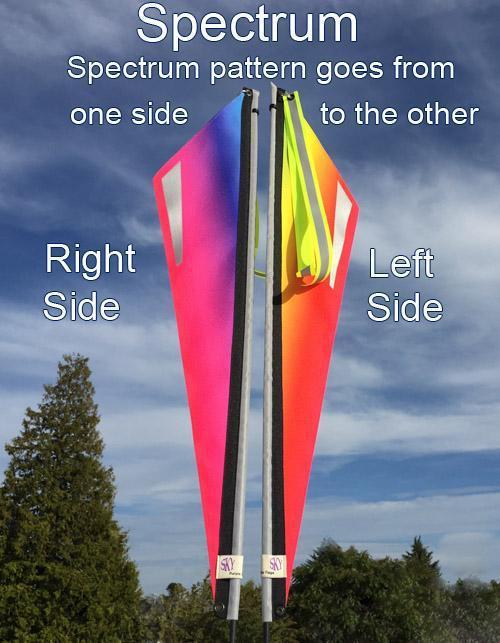 Purple Sky Fade Flag for Recumbent or Electric Bicycle-Voltaire Cycles