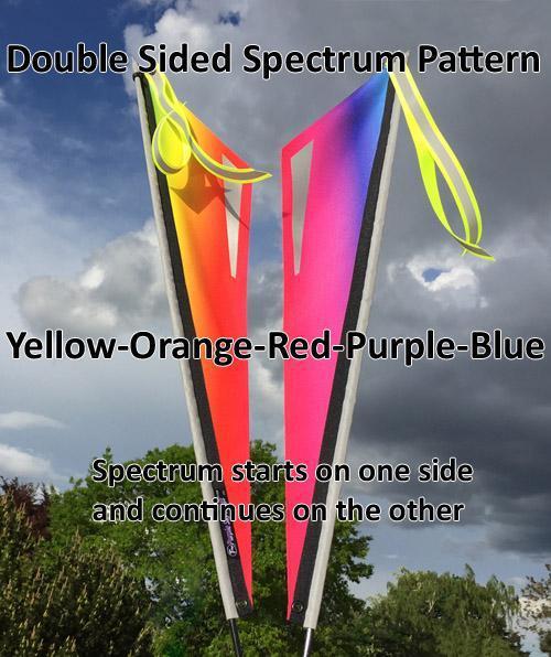 Purple Sky Fade Flag for Recumbent or Electric Bicycle-Voltaire Cycles