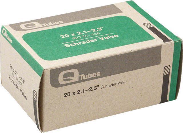 Q-Tubes 20" x 2.1-2.3" Schrader Valve Tube 152g *Low Lead Valve*-Voltaire Cycles