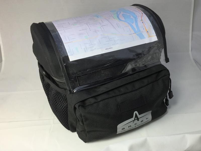 Arkel Handlebar Bag with Custom T-Cycle Clamps-Voltaire Cycles
