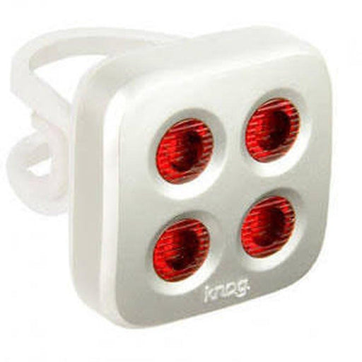 Blinder MOB - Rear Bicycle Light USB Rechargeable by KNOG - Silver/Red - 4 eyes-Voltaire Cycles