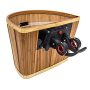 SunLite Baskets Bamboo Front Bicycle Basket with Bracket-Voltaire Cycles