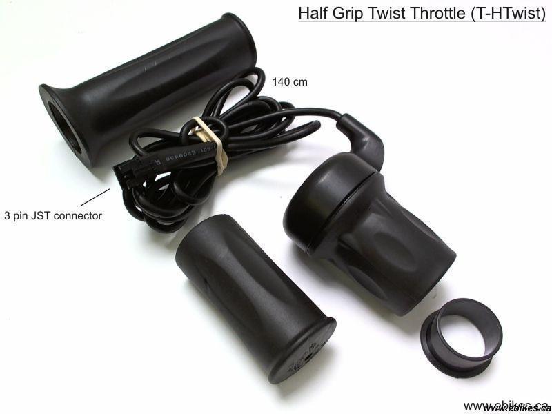 Half Grip Twist Throttle for Electric Bike E-Bike-Voltaire Cycles
