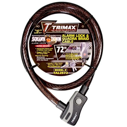 Trimax TAL2572 Alram Lock and Quadra Braid Cable