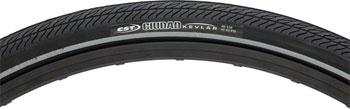 CST Ciudad Tire: 26x1.5 Steel Bead Black with Aramid Puncture Protection-Voltaire Cycles