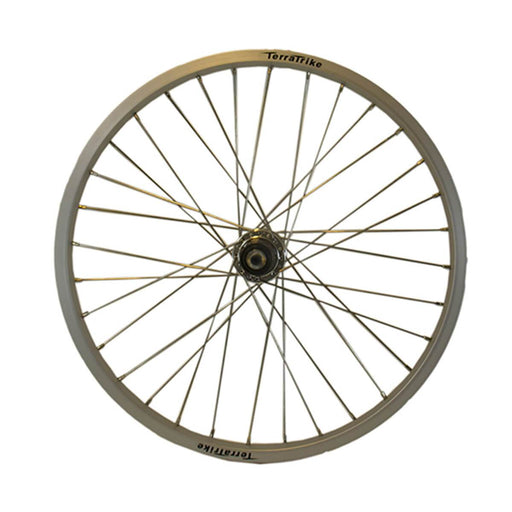 TerraTrike 20″ Front / Rear Wheel – Single Wall – Silver-Voltaire Cycles